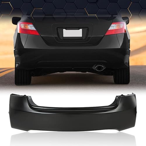 Miniatura 9 de PIT66 Funda de parachoques trasero compatible con Honda Civic Sedan 4dr 04715SNAA90ZZ HO1100235 2006 2007 2008 2009 2010 2011