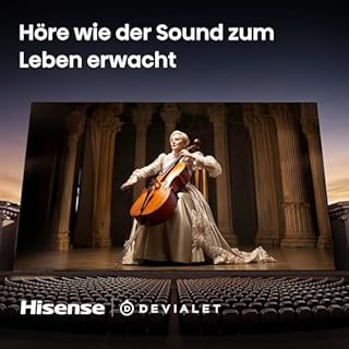 Hisense 65U7Q Pro Fernseher 65 Zoll, 4K Mini LED, Smart TV, Hi-View AI Engine Pro, 165Hz Game Mode Ultra, FreeSync Premium Pro, 2.1.2 ch. Surround Sound, Dolby Vision IQ Atmos, Sprachsteuerung [2025]