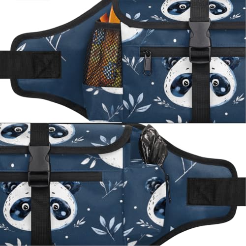 CHdoomuu Bolsas de petisco para cães, cintura estampada com alça ajustável, com cinto para treinamen