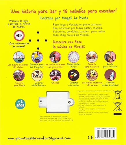 Timun Mas Infantil Le Huche, Magali Paco Y Vivaldi. Libro Musical thumb #1