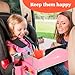 PILLANI Kids Travel Tray for Car - Car Seat Tray for Kids Travel, Road Trip Essentials, Carseat Table for Roadtrip Activities - Must Haves Toddler Lap Desk Organizer for Airplane - Car Accessories