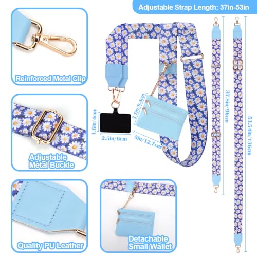 Image of XANGNIER Clip and Go Strap for Phone with Wallet Crossbody,Multicolor 37