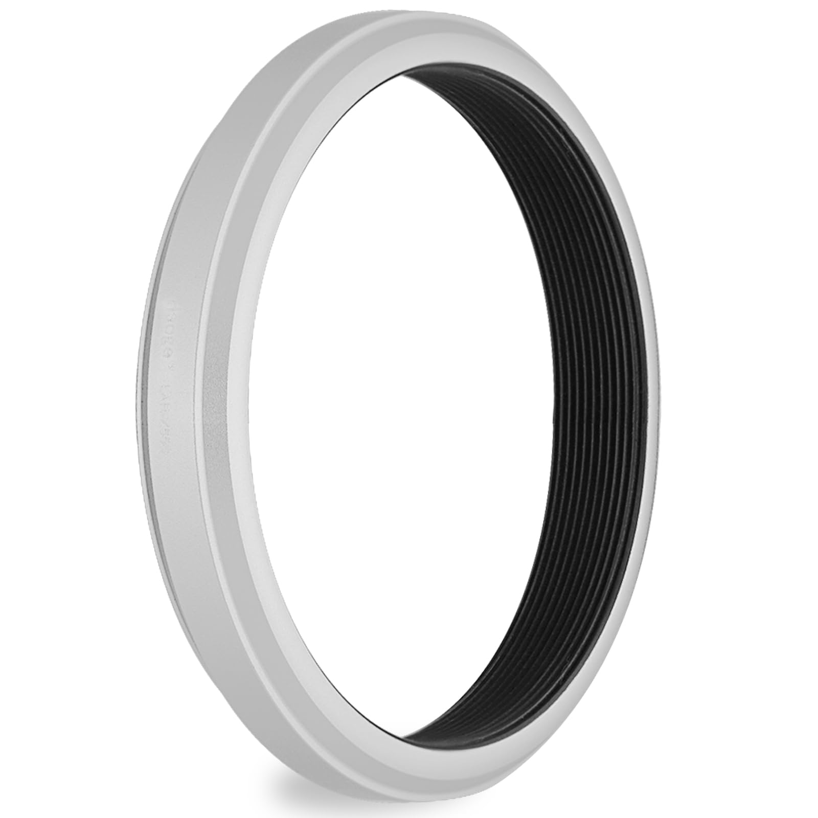 Haoge 49mm Lens Filter Adapter Ring for Fujifilm Fujinon X100VI X100V Camera fit 49mm UV CPL ND Filter Fit Original Lens Cap Silver LAR-X55S