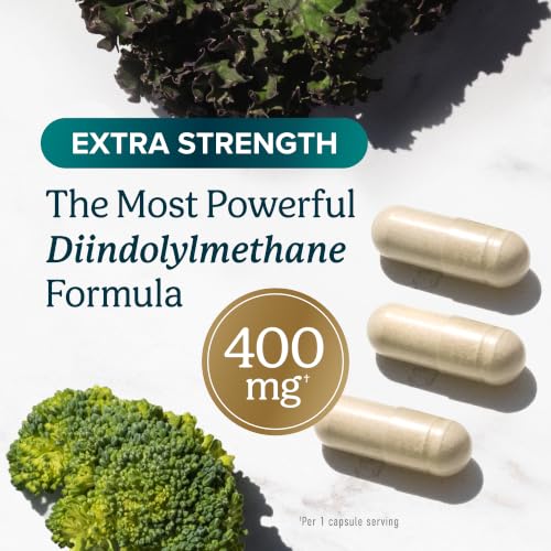 Image of DIM Supplement 400MG Extra Strength, Hormone Balance for Men & Women | Menopause Acne Hot Flashes Prostate & Antioxidant Support, Third-Party Tested, Non-GMO, Soy-Free, Gluten-Free, 180 Capsules