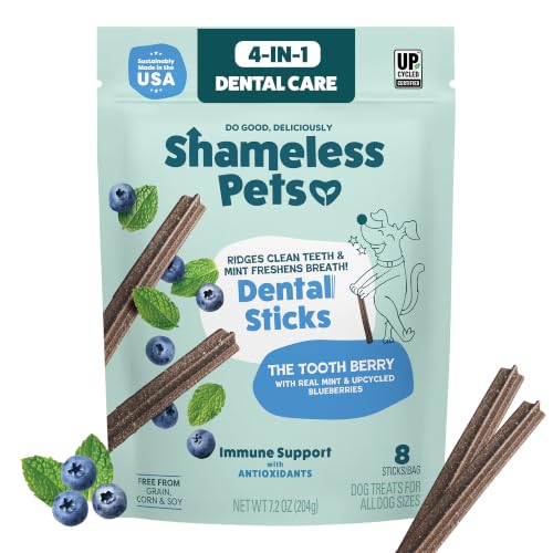 Shameless Pets Blueberry & Mint Dental Chews...
