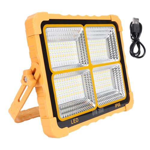 Lampe de travail solaire portable LED 200W pour camping et voiture