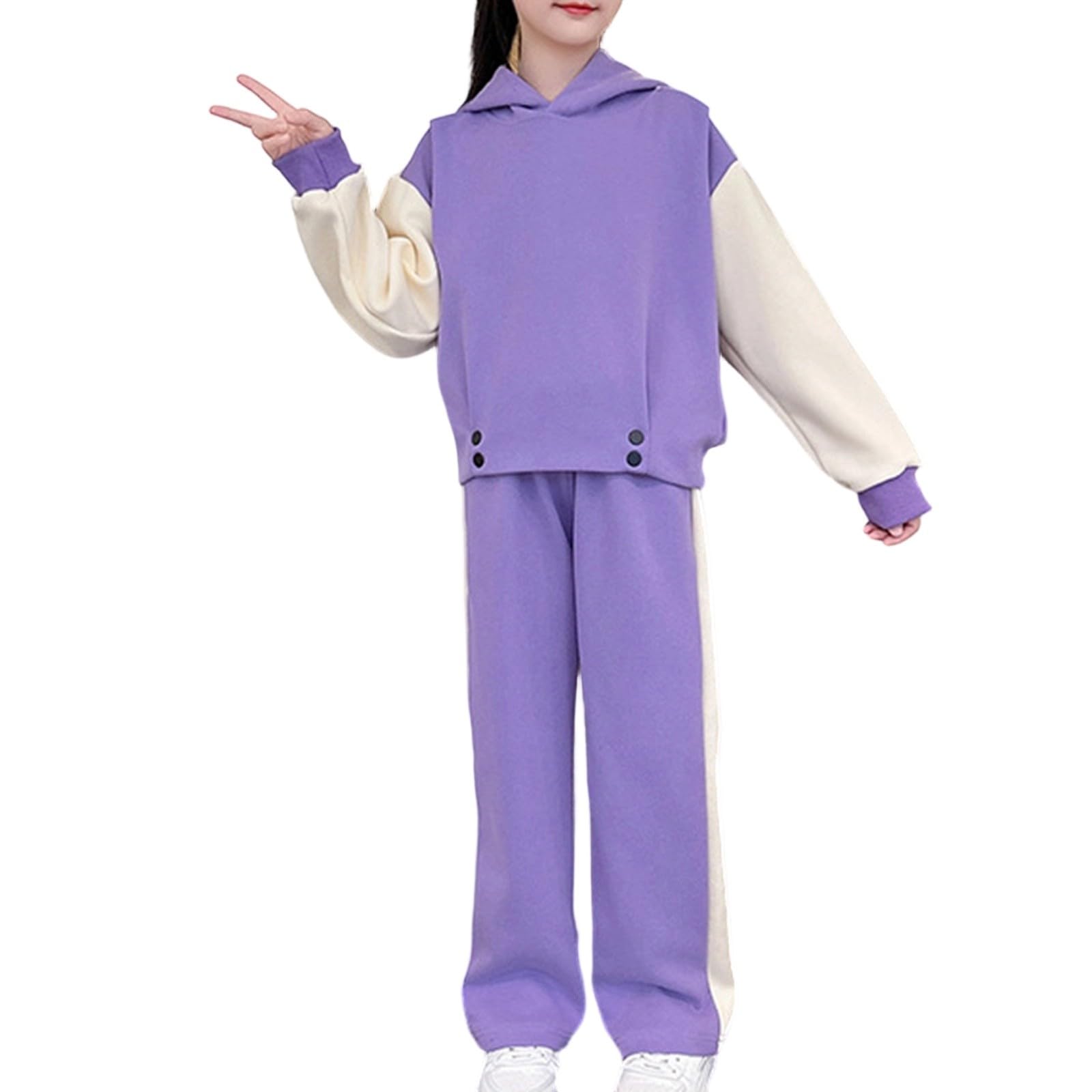 Mädchen Trainingsanzug Hoodie Sweatpants 2-teiliges Set