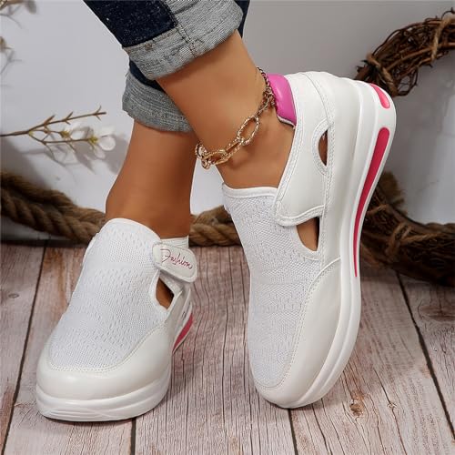 Ladmiple Sneakers For Women Slip On Wide Width Loafers Canvas Shoes Fashion Dressy Casual Summer Flats Walking Sneakers2
