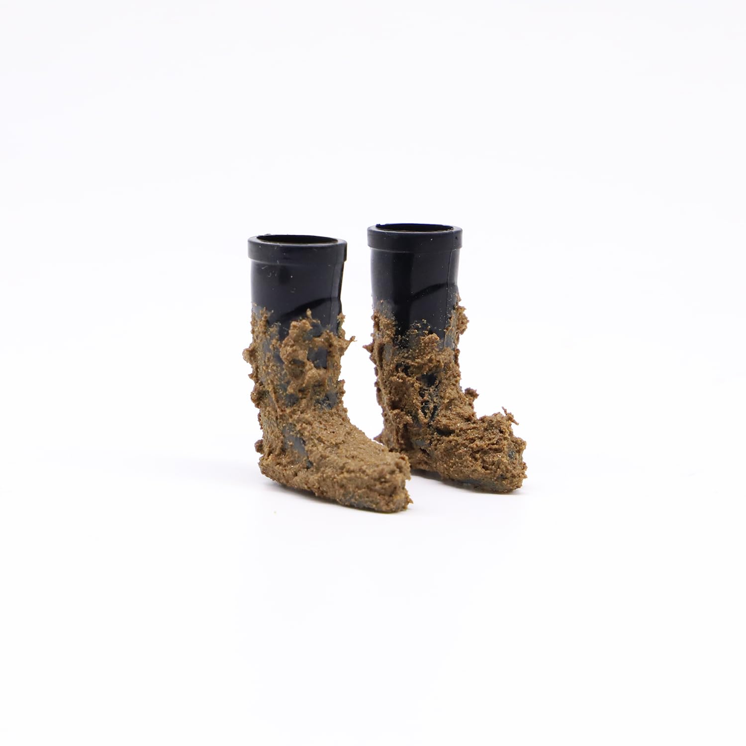 Miniature Wellington Boots - Tiny Rubber Rain Boots For Dollhouse, Fairy Garden, Or DIY Scenes (1 Pair)