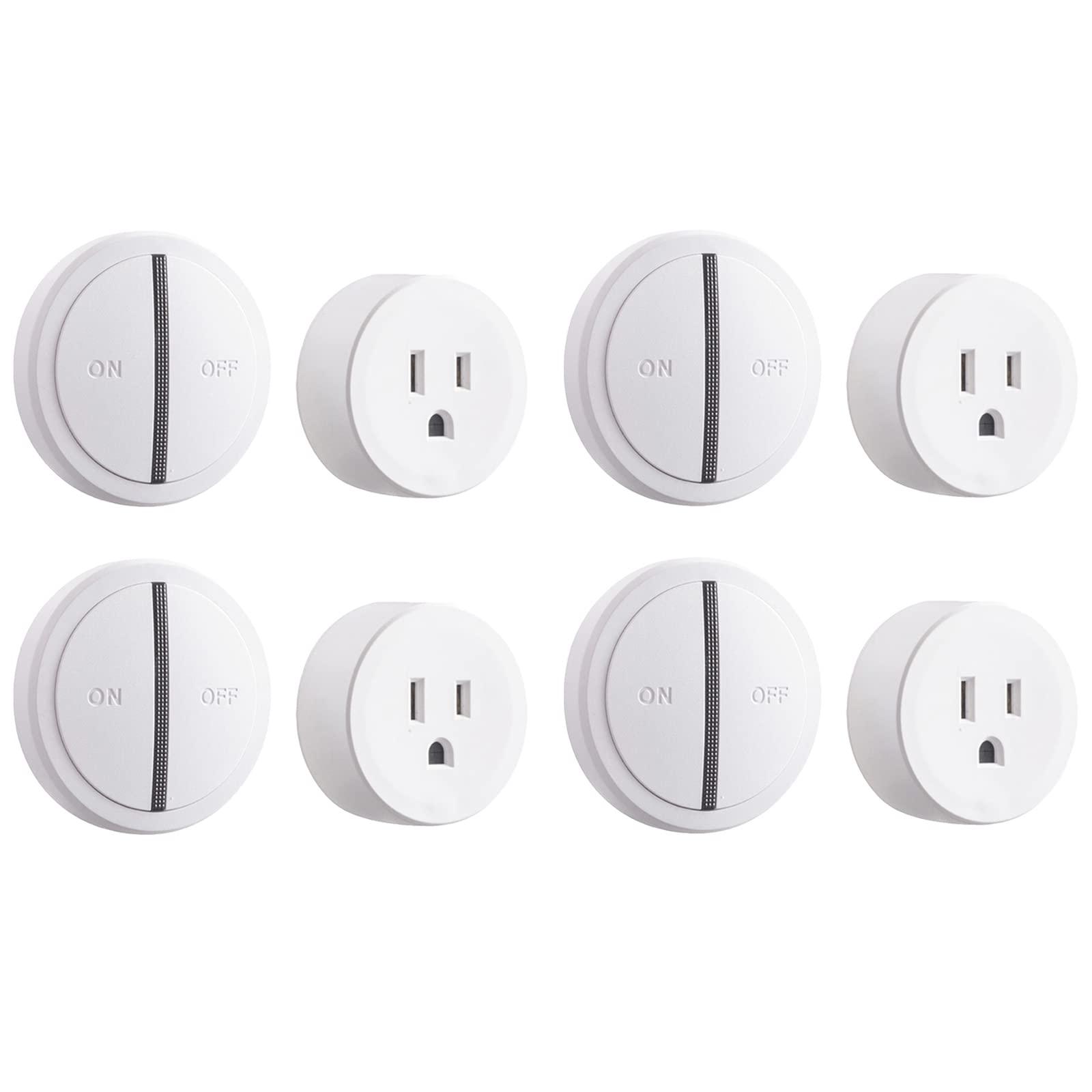 GREENCYCLE WiFi Smart Outlet Plug with Remote Support APP Remote Control Voice Control Timer Suitable for Alexa and