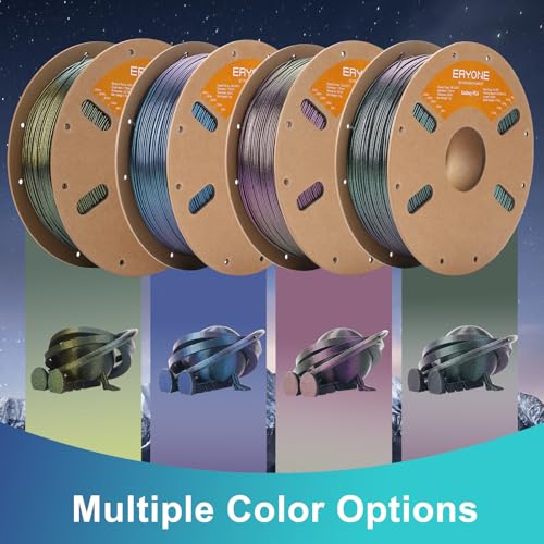 Image of ERYONE Glitter PLA Filament for 3D Printer, 1.75mm + /-0.03mm, 1kg(2.2LBS) /Spool, Omega Nebula (Gold)
