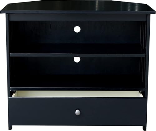 Miniatura 42 de IC International Concepts, Mission Corner Enteinment / Soporte de TV, madera auténtica maciza, madera de parawood resistente, 35 x 24 x 29, montaje