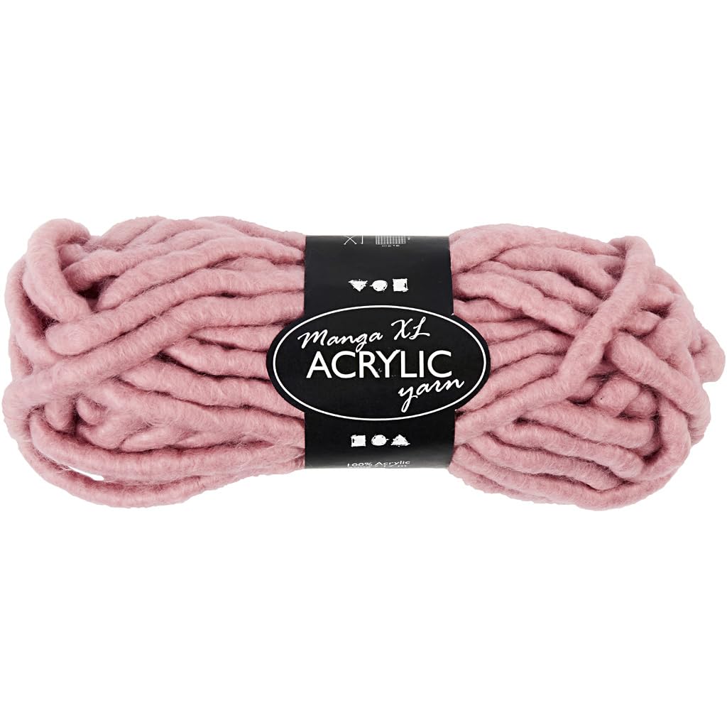 Chunky Yarn of Acrylic, Rose - Image 2
