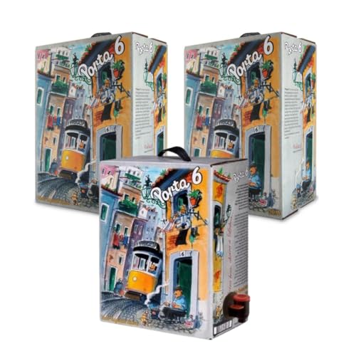 Kit Vinho Tinto Bag in Box Porta 6-3x 3 Litros