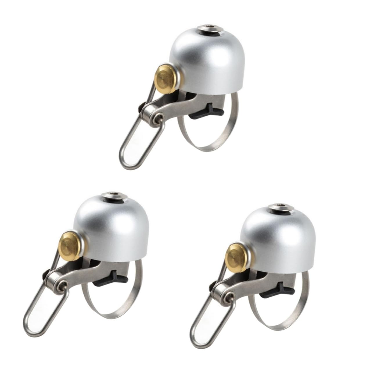 INOOMP 3 Pezzi Campanelli da Manubrio per Bicicletta Stile retrò Campanello Ultra Rumoroso in Metallo per Strada