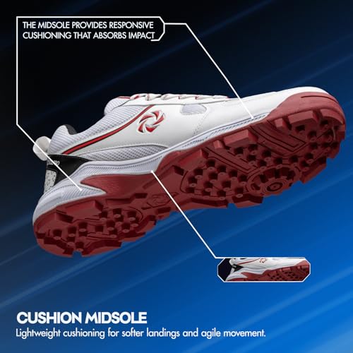 Image of SOLPRO Power Max Cricket Shoes | Cross Terrain Traction | Smooth Pivot Zone Movement | Lightweight Cushion Midsole | Breathable Airflow Upper
