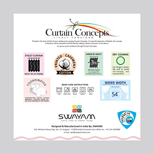 Image of Swayam Printed Eyelit Long Door Curtain