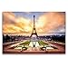Produktbild Premium Textil-Leinwand 120 x 80 cm Quer-Format Eiffelturm in Paris | Wandbild, HD-Bild auf Keilrahmen, Fertigbild auf hochwertigem Vlies, Leinwanddruck von Jan Christopher Becke