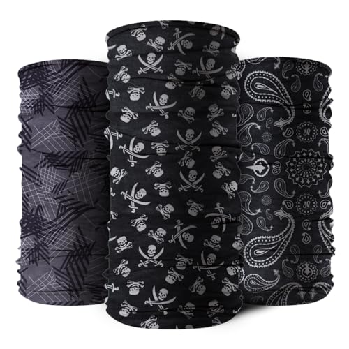 Image of 9-Pack Balaclava Face Mask for Men & Women - UV Protection Neck Gaiter, Multi-Use Cycling Mask & Breathable Headband