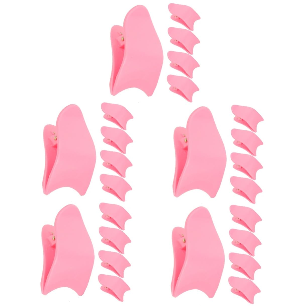 FOMIYES 25 Pz Ausiliario per ciglia finte eyelash curler Strumento per applicazione ciglia impostore morsetto per ciglia trucco piegaciglia pinzette clip per ciglia per le donne bene scudo