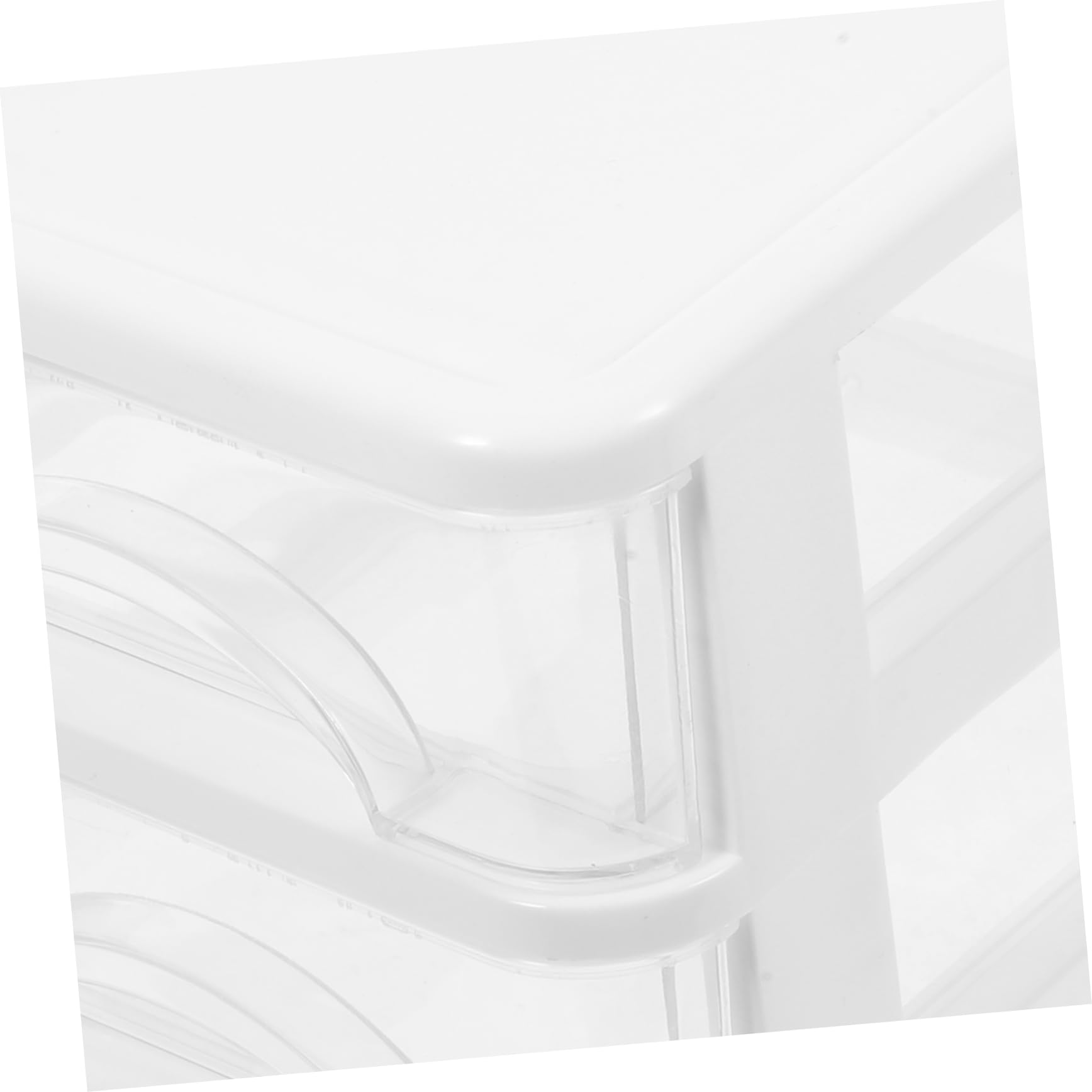 LABRIMP Organizer da Scrivania in Plastica Bianca Strati, Scatola Portaoggetti Pratica e Semplice per Decorazione Casa e Ufficio