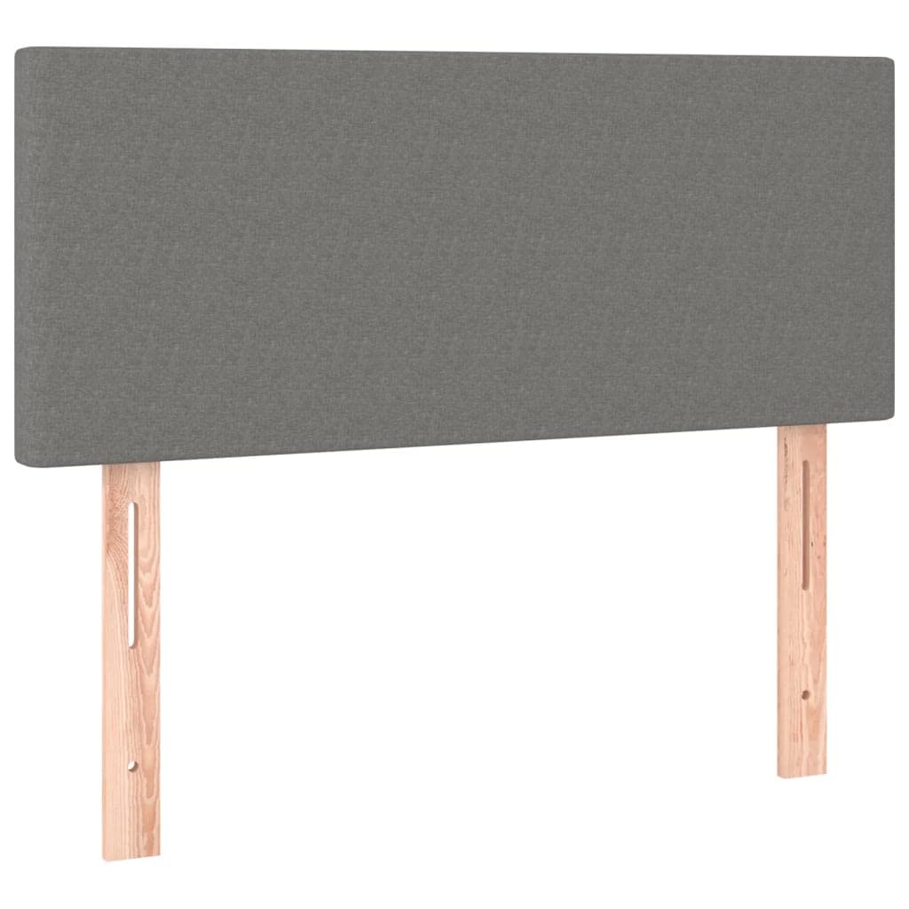 vidaXL Cabecero de Tela Gris Oscuro 90x5x78/88 cm