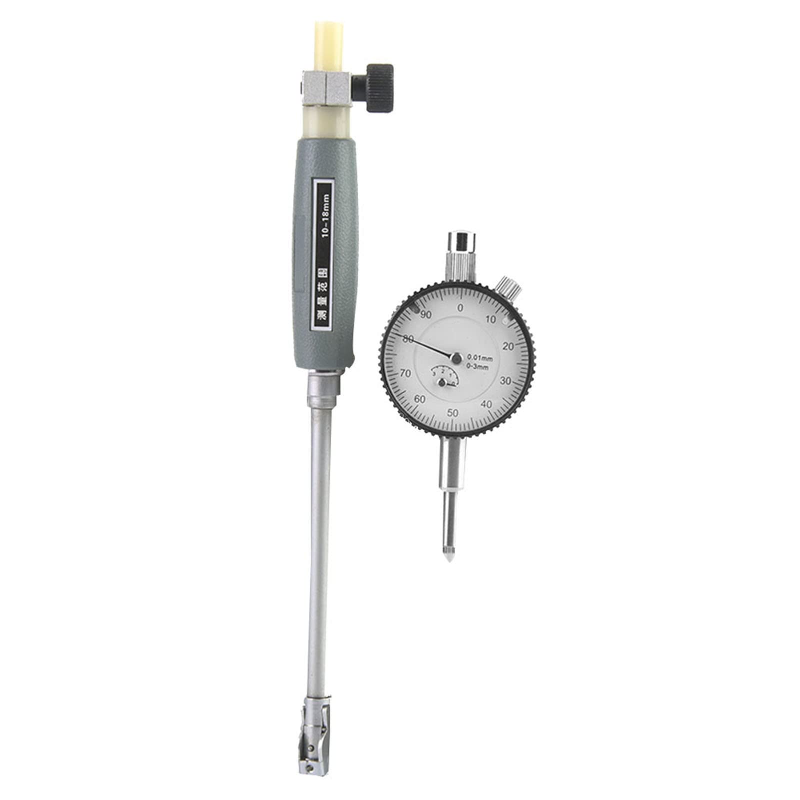 Sonew Indicador de Diámetro Interior de 10-18 Mm, Herramienta Indicadora para Mediciones del Cilindro del Motor con Precisión de 0,01 Mm