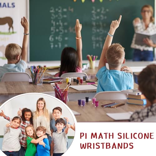 Roowest 36 pulseiras de matemática Pi presentes de Natal para estudantes em massa de professores 3.1