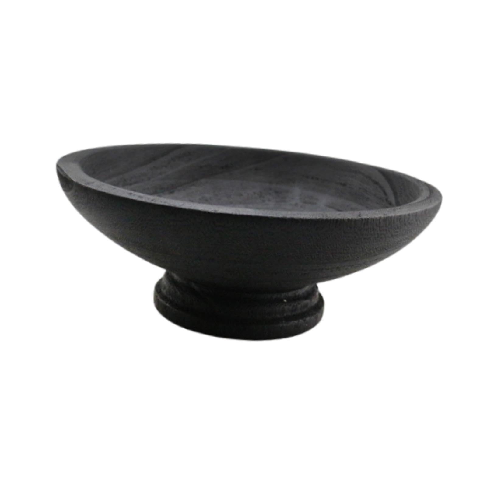 Ciotola in Legno Ciotola Da Portata Vassoio Decorativo Piatto per Dessert Tavola Organizer Realizzata in Materiale Leggero Facile Da Pulire Adatta per, Nero