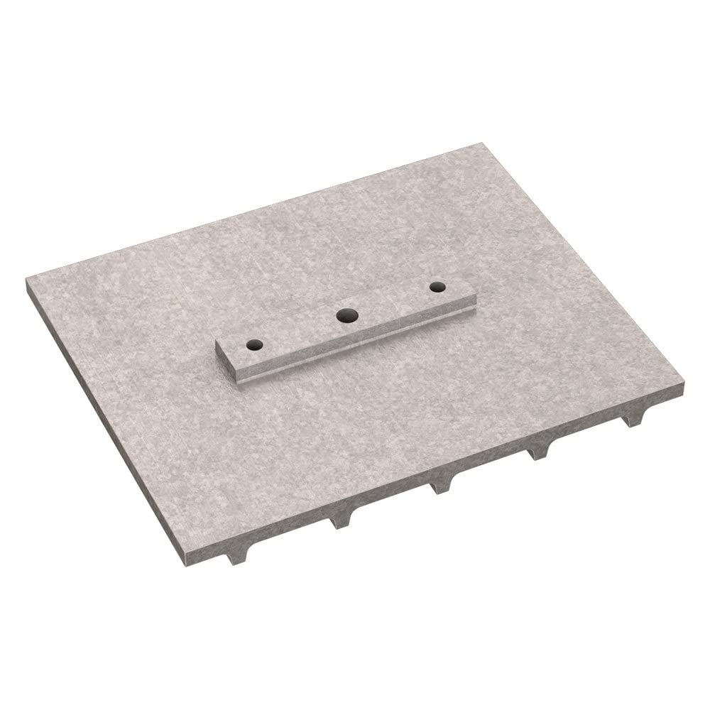 Bon 22-556 Handicap Ramp Walking Tool - 10-inch X 8-inch 2 Hole Mount, Silver