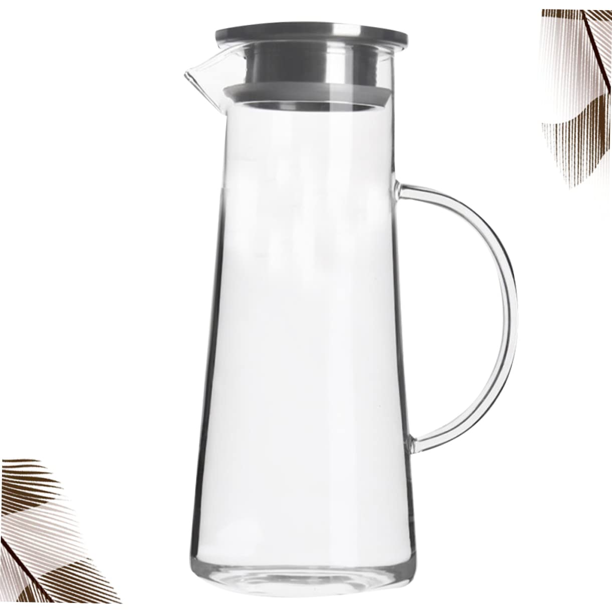 Cabilock 1 Pc Jarra De Agua Fría Jarra De Jugo De Vidrio Vasos Transparentes Jarra De Vidrio Jarra De Nevera Vaso De Agua Hervidor De Agua Bebida Alta Capacidad Taza De Agua