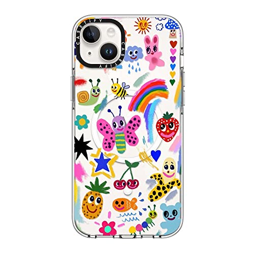 Coque transparente iPhone 14 Plus Casetify Good Vibes compatible MagSafe antichoc - 2