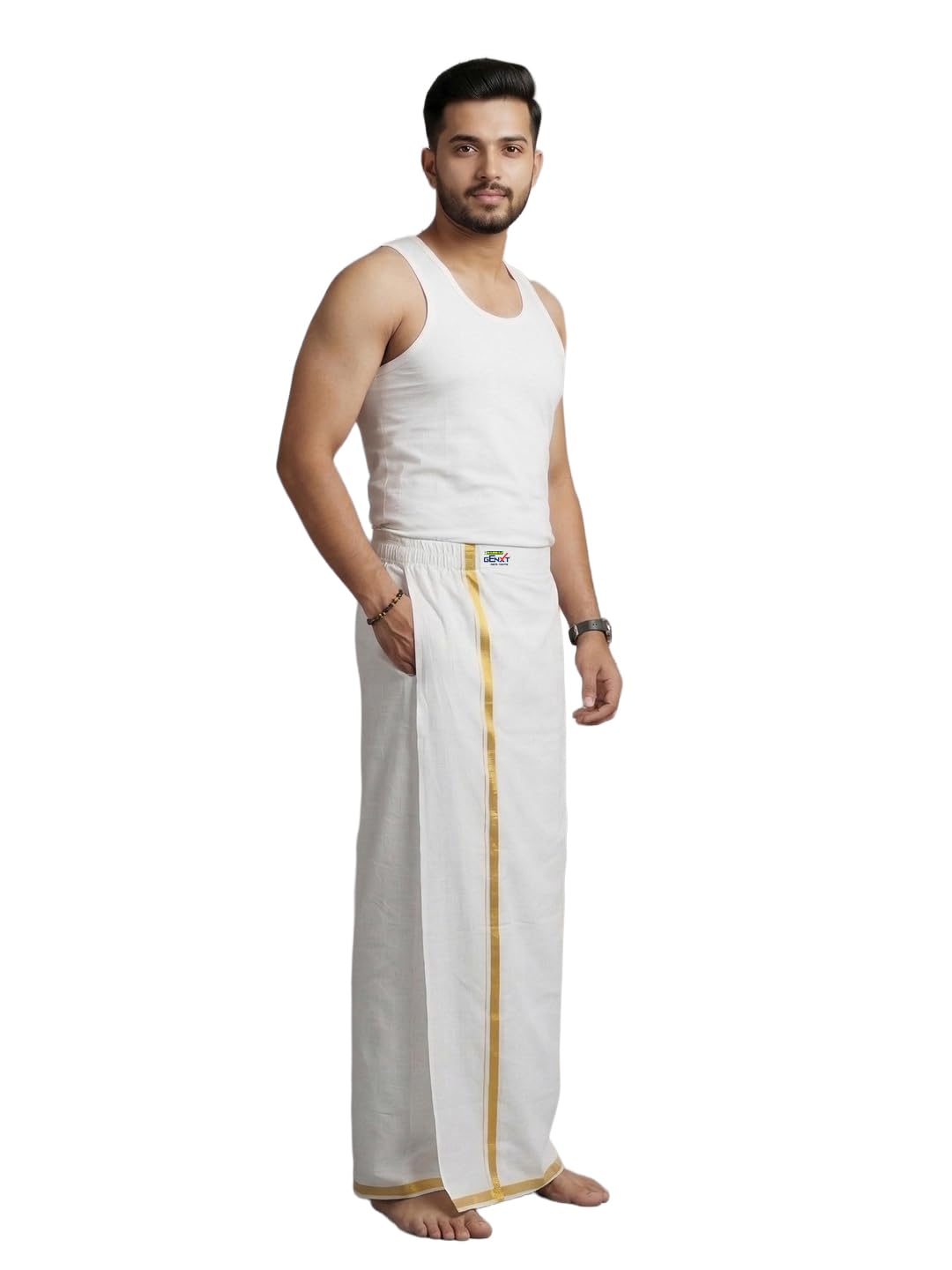 ramraj cotton Ramraj Genxt Insta Dhoti for Men without Inner Boxer| Ready-to-Wear Dhoti in 5 Seconds-picture-11