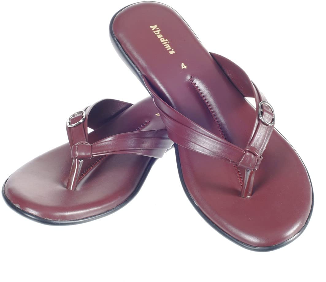 Khadims Womens Solid Flat Sandal (Maroon_06) (B0BRXPWSYV) Amazon Price History, Amazon Price Tracker