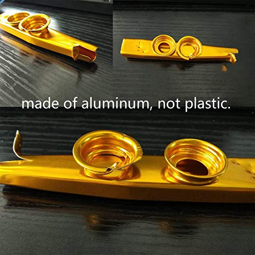 MEW Kazoo en métal, 6 couleurs différentes en alliage d’aluminium, bon compagnon pour guitare, ukulélé, violon, piano… - Les Beatles, Paul McCartney, John Lennon, RIngo Starr, George Harrison MEW Kazoo en métal, 6 couleurs différentes en alliage d'aluminium, bon compagnon pour guitare, ukulélé, violon, piano… – Image 4