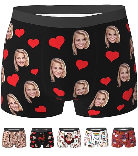 Custom Boxers for Men Boyfriend Father Husband, Personalized Funny Boxers for Men Gifts for Him