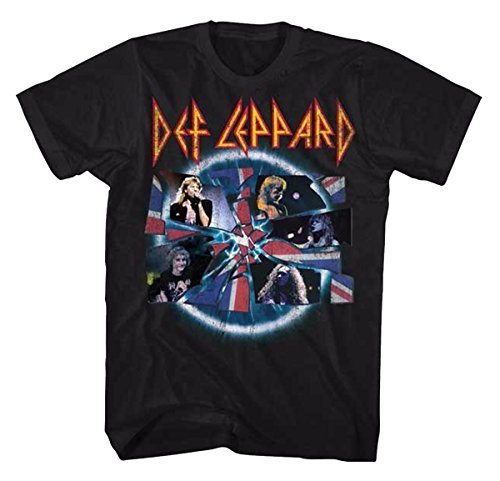 FEA Men's Def Leppard Shattered Group Photo T-Shirt