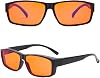 Blue Light Blocking Glasses,TR90 Anti Blue Light Anti Fatigue Goggles,Anti Glare Headache Eyes Strain Glasses,Amber lenses 95% anti-blue light rate,Gaming Glasses,Men Women