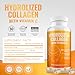 AURA VITAMINS Hydrolyzed Collagen Powder Supplement | Promotes Hair, Nail, Skin, Bone, Joint Health, Gut Health | Hydrolyzed Grass Fed Collagen Peptides |Collagen for Women | 200gr (Capsules)