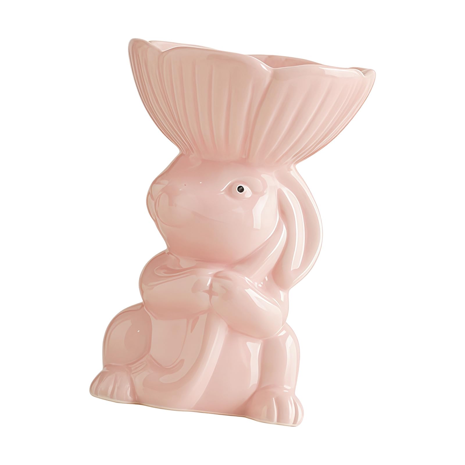 Msioytog Decorative Ceramic Rabbits Plate Multifunctional Use As Jewelry Holders or Display Piece Desk Organizers for Tabletops Ceramic Rabbits