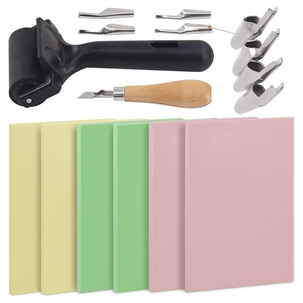 Kit fabrication tampons caoutchouc pour sculpter facilement vos propres motifs sans effort