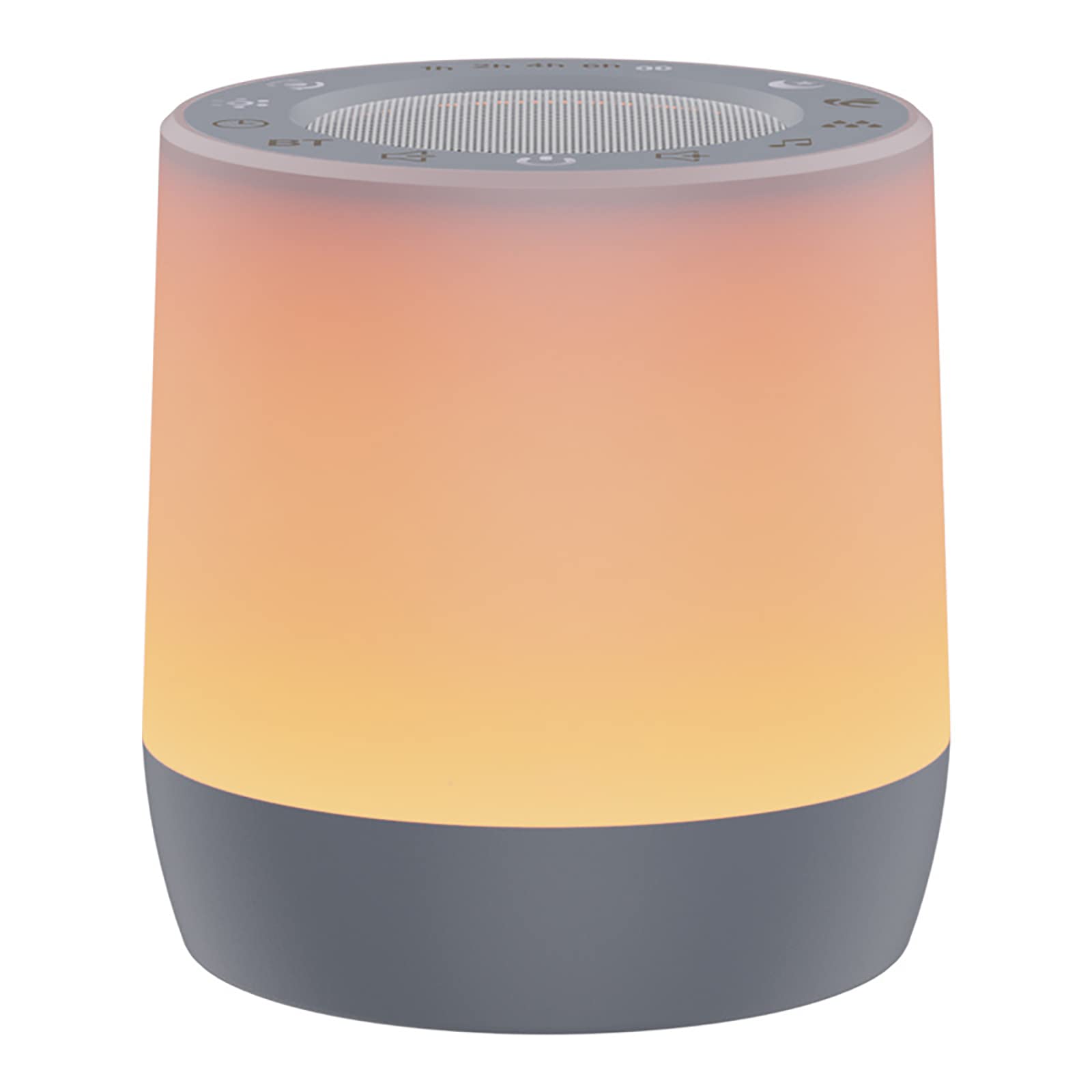 Macchina per Dormire con Rumore Bianco, 16 Suoni Naturali rilassanti, con Luce Notturna a 6 Colori e 5 Livelli di luminosità Regolabile, Suoni HiFi e 5 Timer