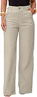 Calça Sarja Wide Leg Pantalona Alfaiataria Feminina com Lycra Cintura Alta Bolso Faca Elegante Confortável Premium