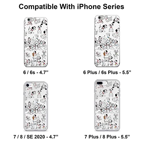 101 Dalmatians Phone Case Compatible With Iphone 12 11 X Xs Xr 8 7 6 6S Plus 13 14 Pro Max Samsung S21 S22 Ultra Samsung S21 S22 Ultra Plus A12 A51 A71 5G Transparent #TOP2
