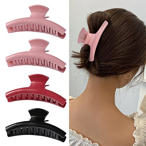 LOKNGXU Hair Claws for Women Large Claw Clips for Thick Hair Strong Hair Claw Clips Girls for Thin Hair Matte Claw Clips Multiple Style Options (style 7)