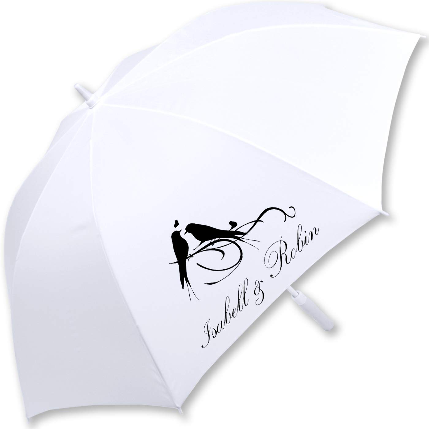 iX-brella XXL Hochzeits-Stockschirm Automatik - All In White