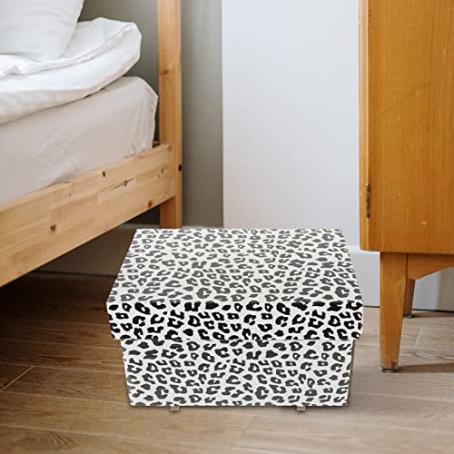 SUPVOX Caixa De Armazenamento De Papel Estampa De Leopardo Estojo De Armazenamento De Papel Tampa Ca