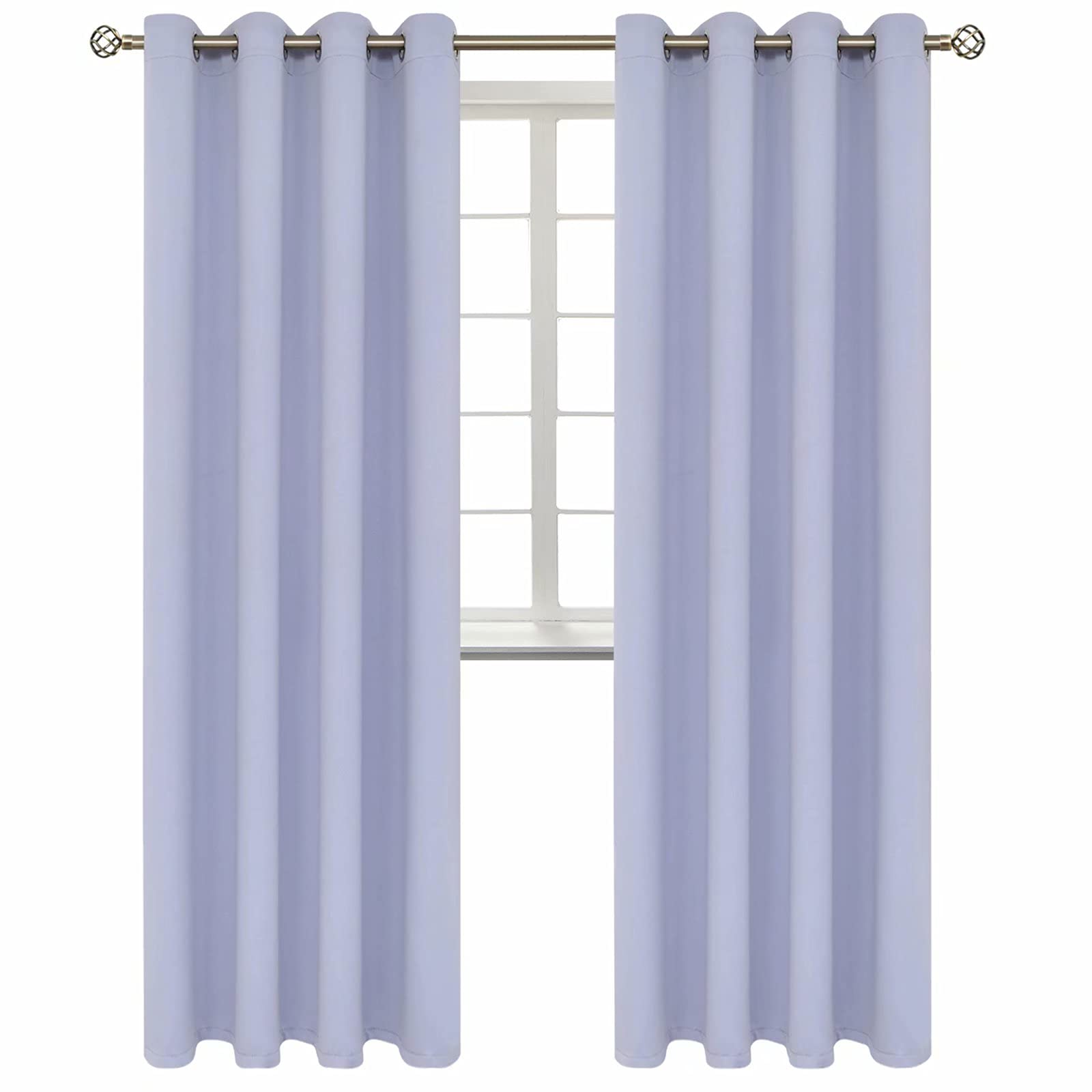 BGment Lavander Room Darkening Curtains 95 Inch for Living Room - 2 Panels
