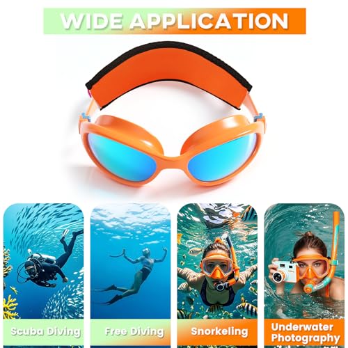 Funda de correa para máscara de buceo de neopreno resistente con protector de pelo integrado 6