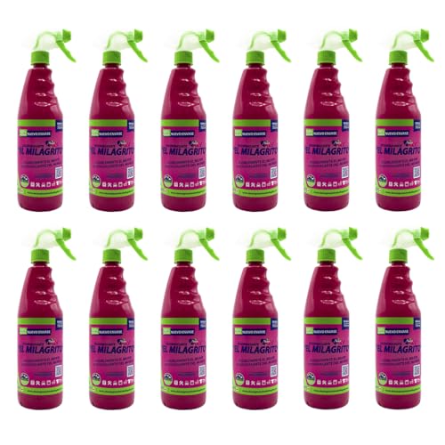 El Milagrito Pack 12 uds. Desengrasante Spray 750ml, Rosa, Normal, 9000